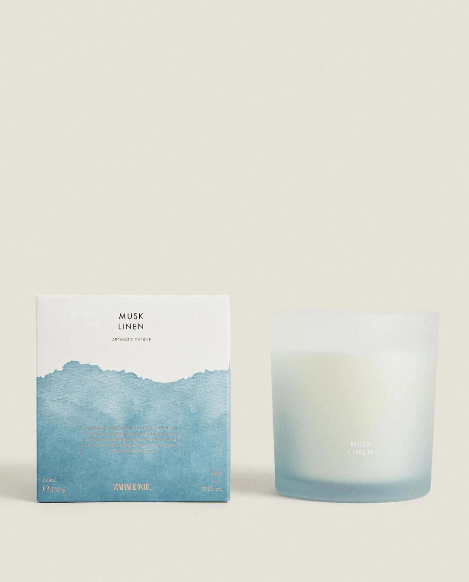 (350 G) Musk Linen Scented Candle