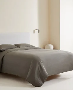 (140 Gsm) Washed Linen Fitted Sheet