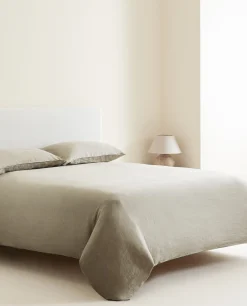 (140 Gsm) Washed Linen Fitted Sheet
