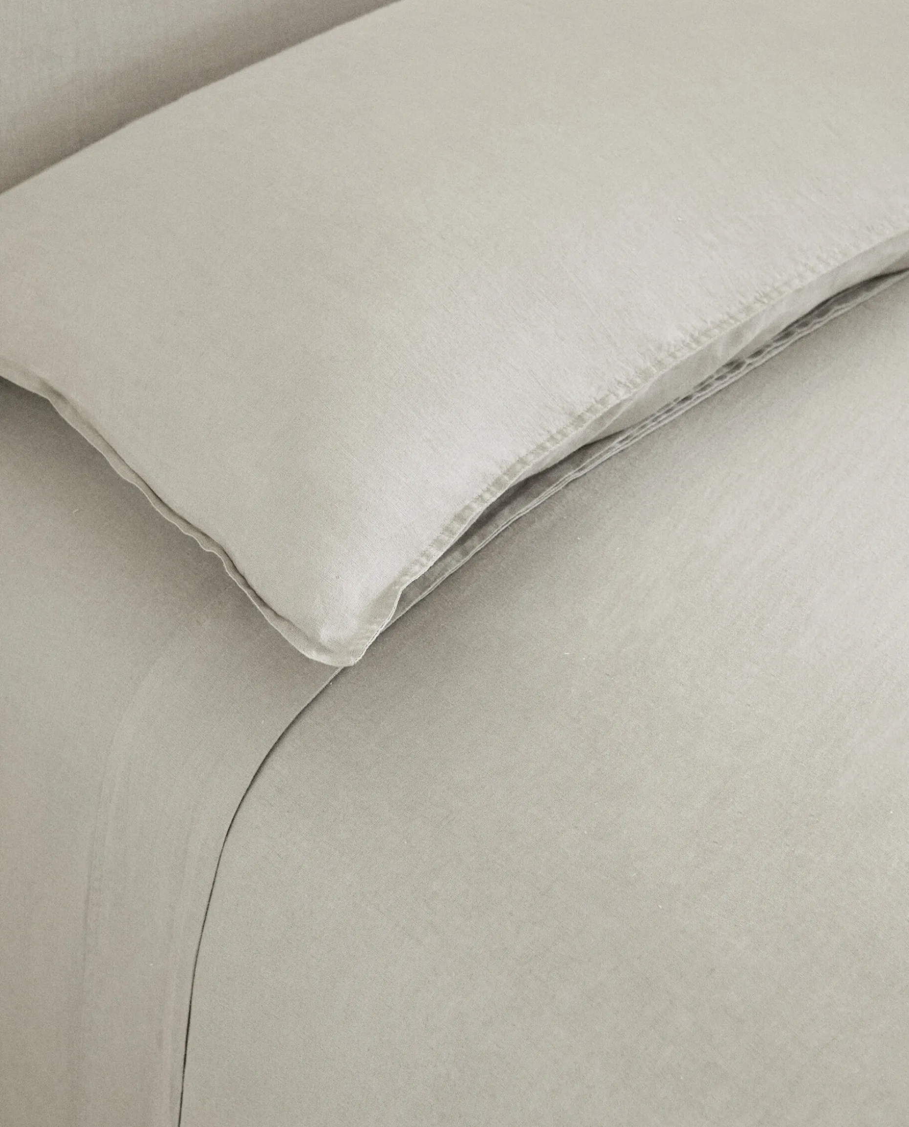 (140 Gsm) Washed Linen Fitted Sheet