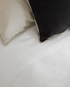 (160 Gsm) Washed Linen Fitted Sheet