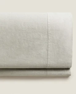 (140 Gsm) Washed Linen Flat Sheet