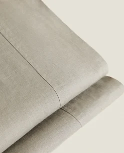 (140 Gsm) Washed Linen Flat Sheet