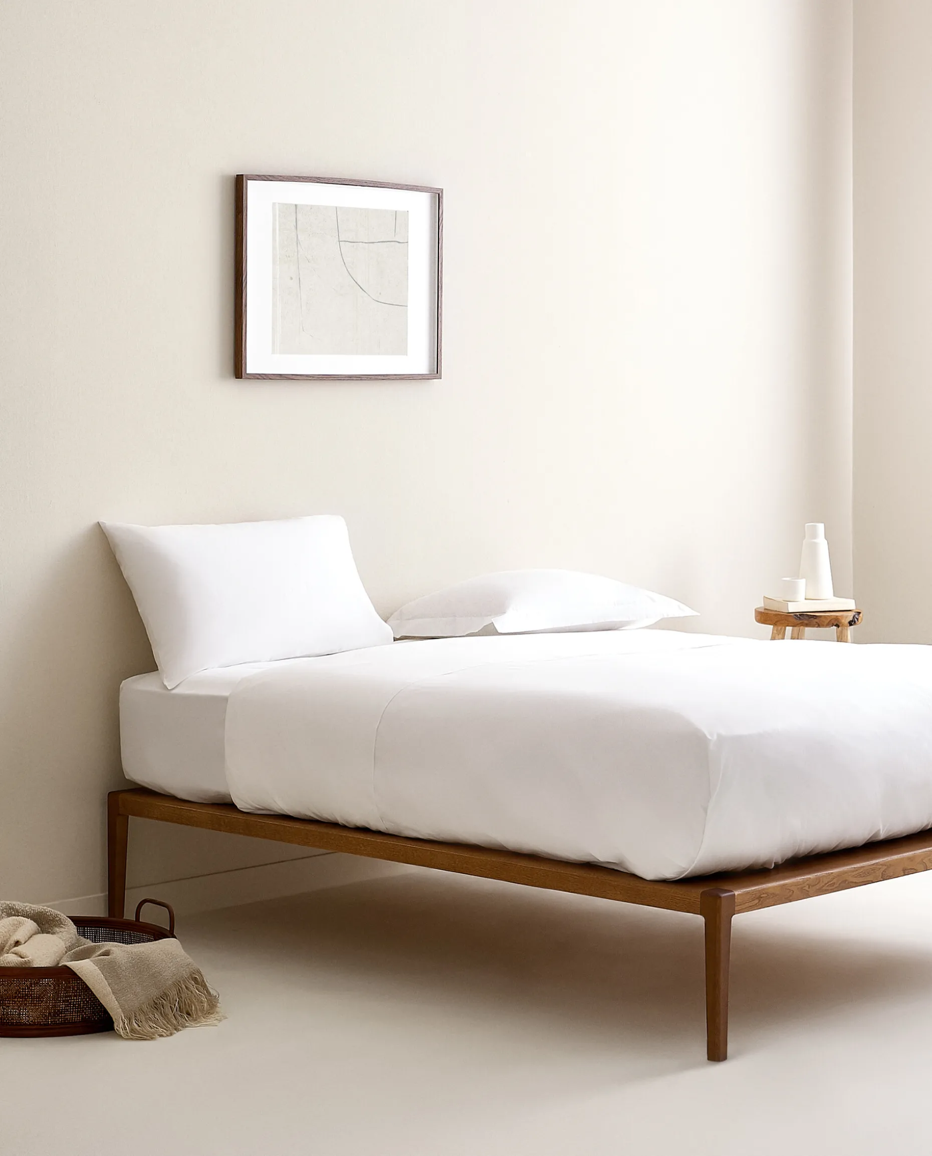 (180 Thread Count) Cotton Percale Fitted Sheet
