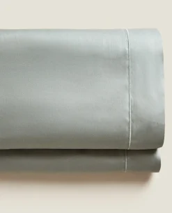 (300 Thread Count) Cotton Sateen Flat Sheet