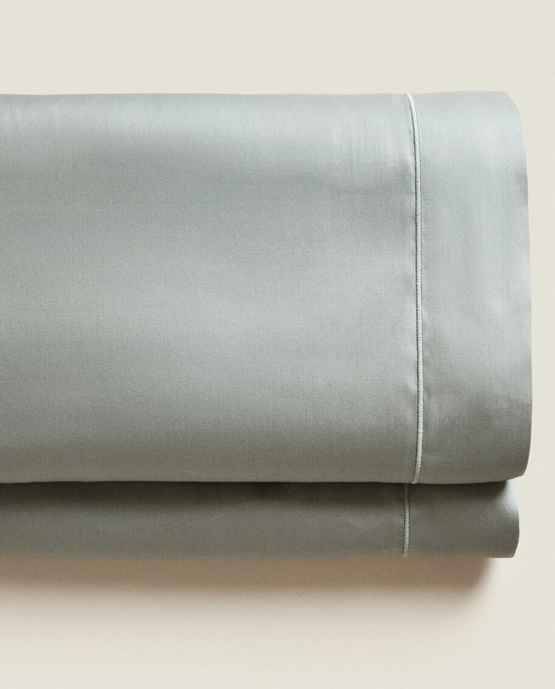(300 Thread Count) Cotton Sateen Flat Sheet