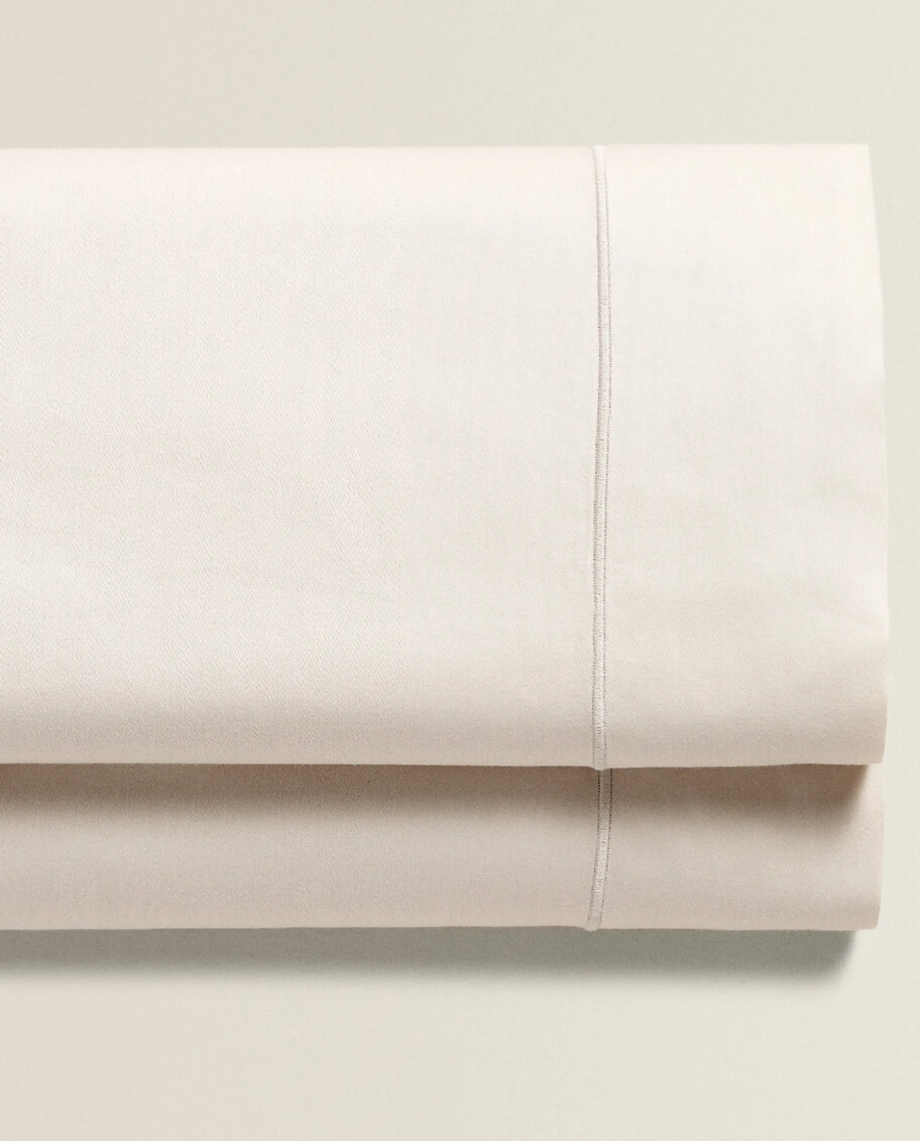 (300 Thread Count) Cotton Sateen Flat Sheet