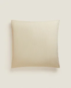 (300 Thread Count) Striped Washed Sateen Pillowcase