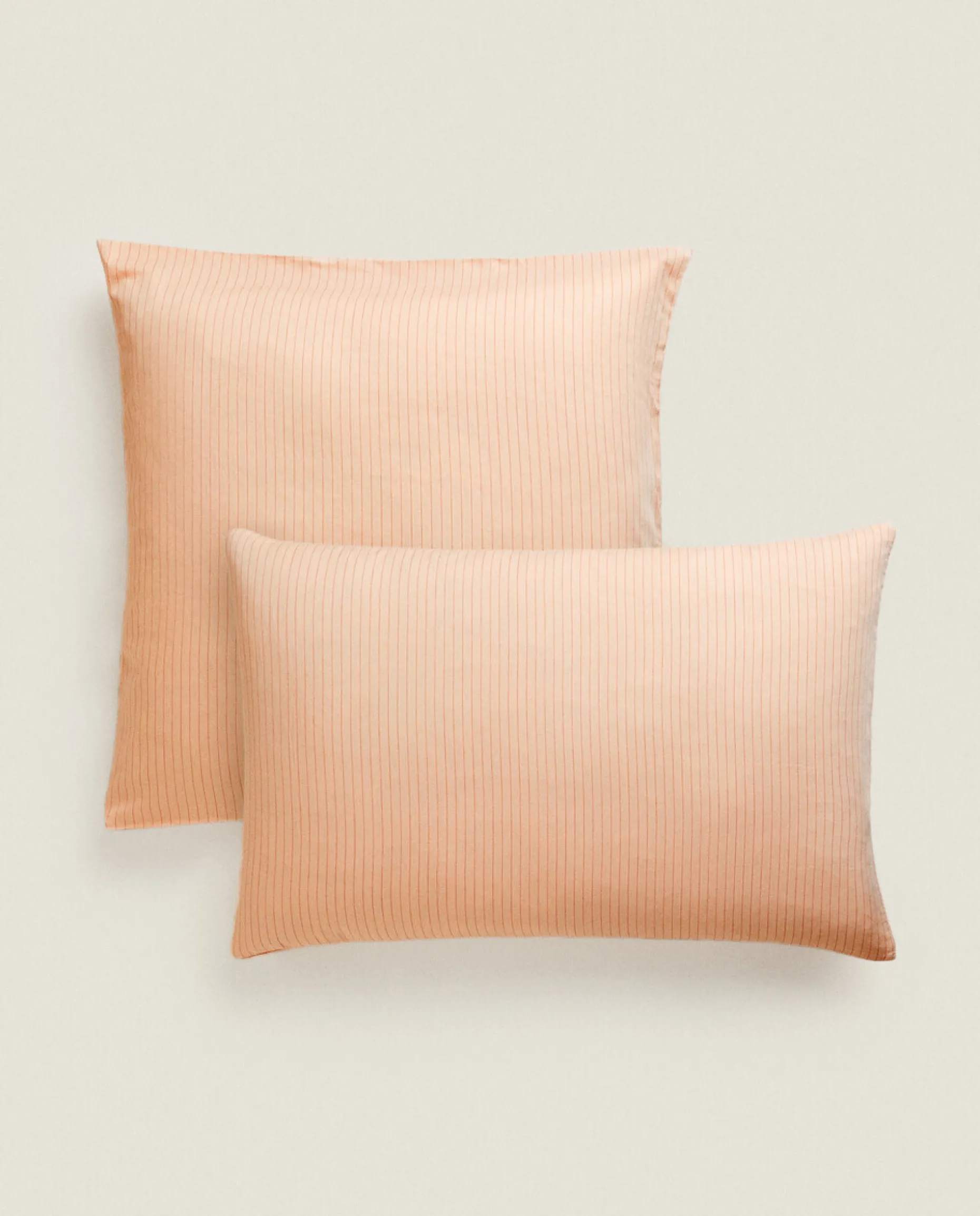 (300 Thread Count) Striped Washed Sateen Pillowcase