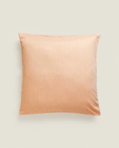 (300 Thread Count) Striped Washed Sateen Pillowcase