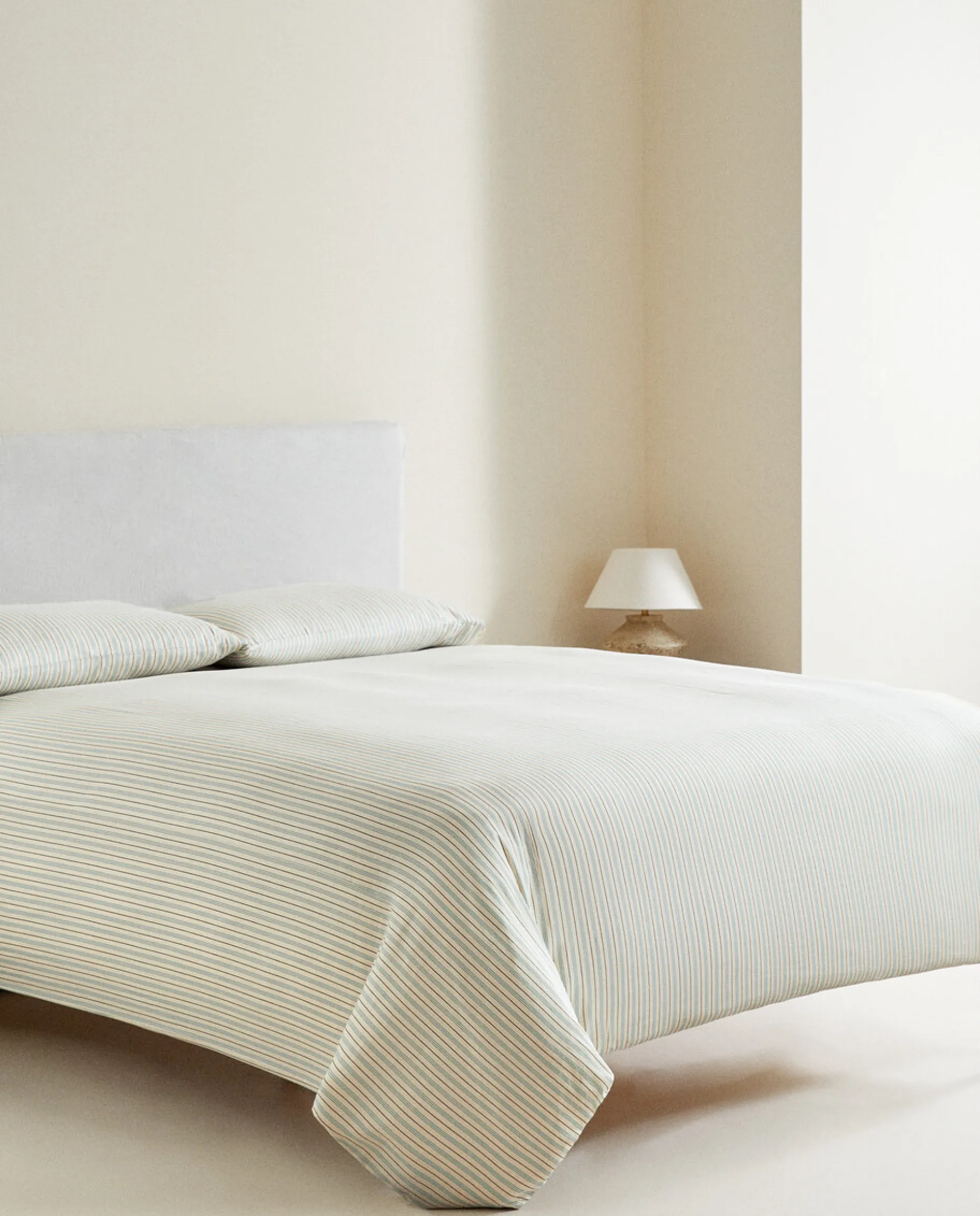 (300 Thread Count) Striped Washed Sateen Duvet Cover