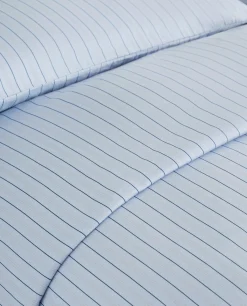 (300 Thread Count) Striped Washed Sateen Duvet Cover