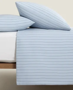 (300 Thread Count) Striped Washed Sateen Duvet Cover