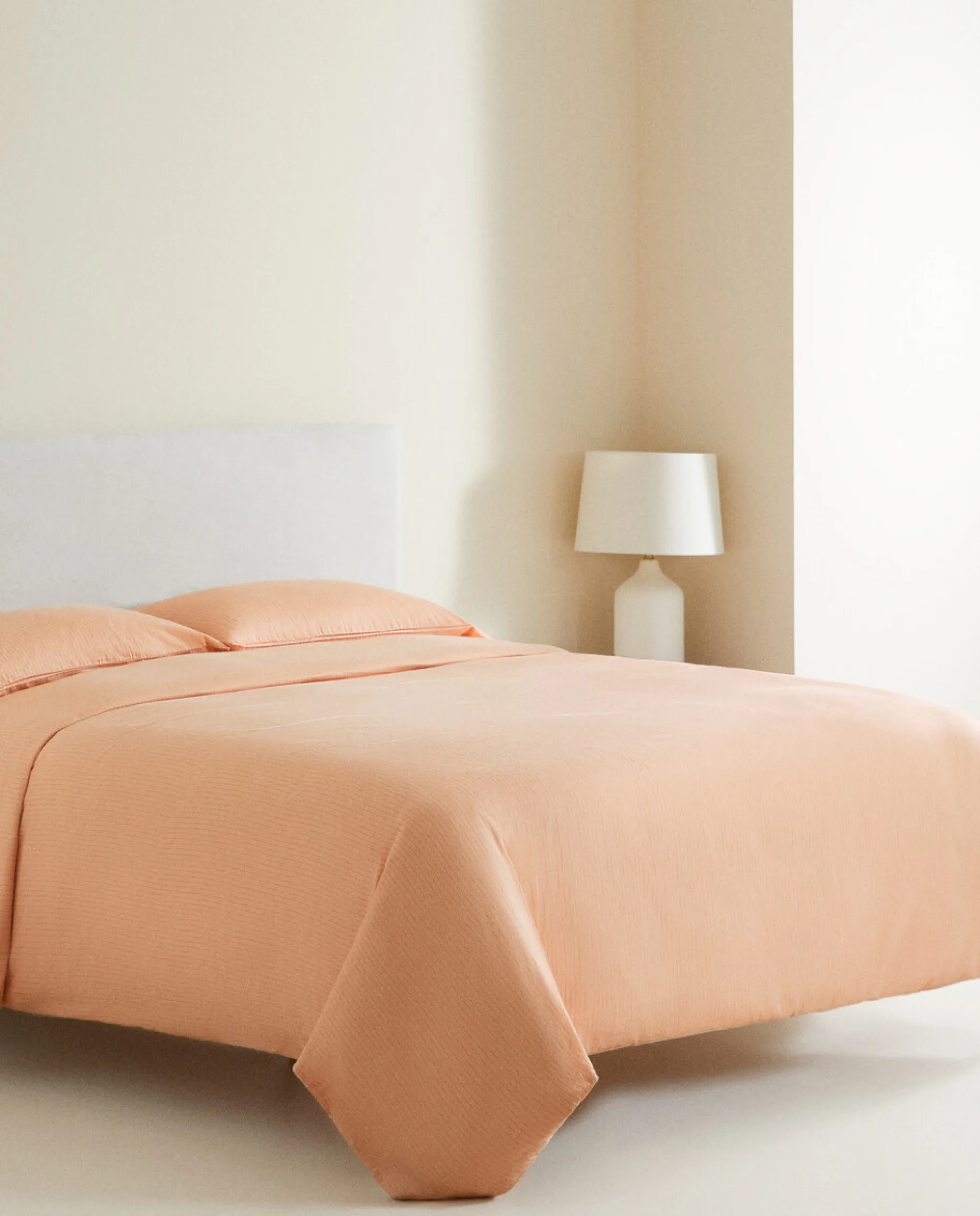 (300 Thread Count) Striped Washed Sateen Duvet Cover