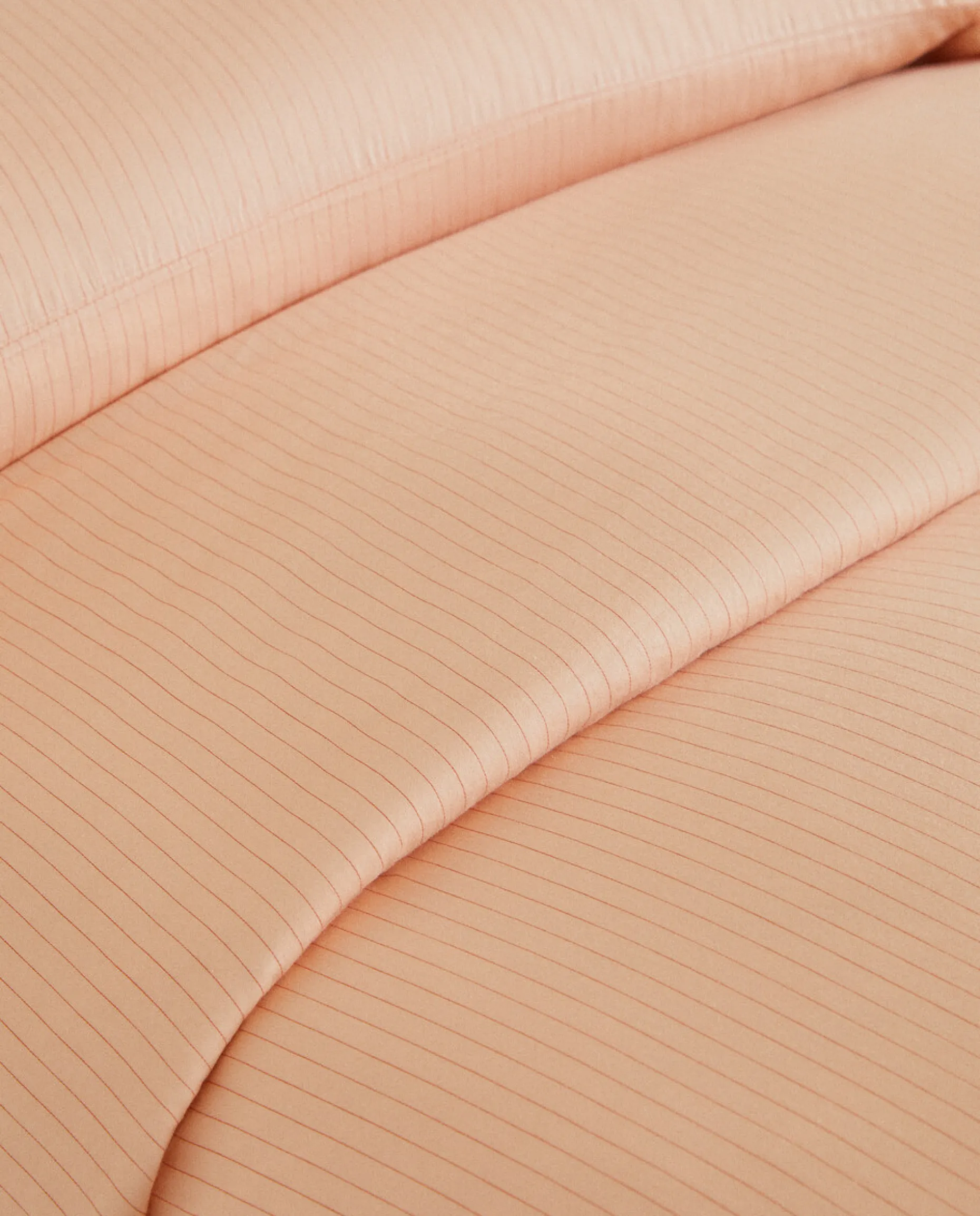 (300 Thread Count) Striped Washed Sateen Duvet Cover