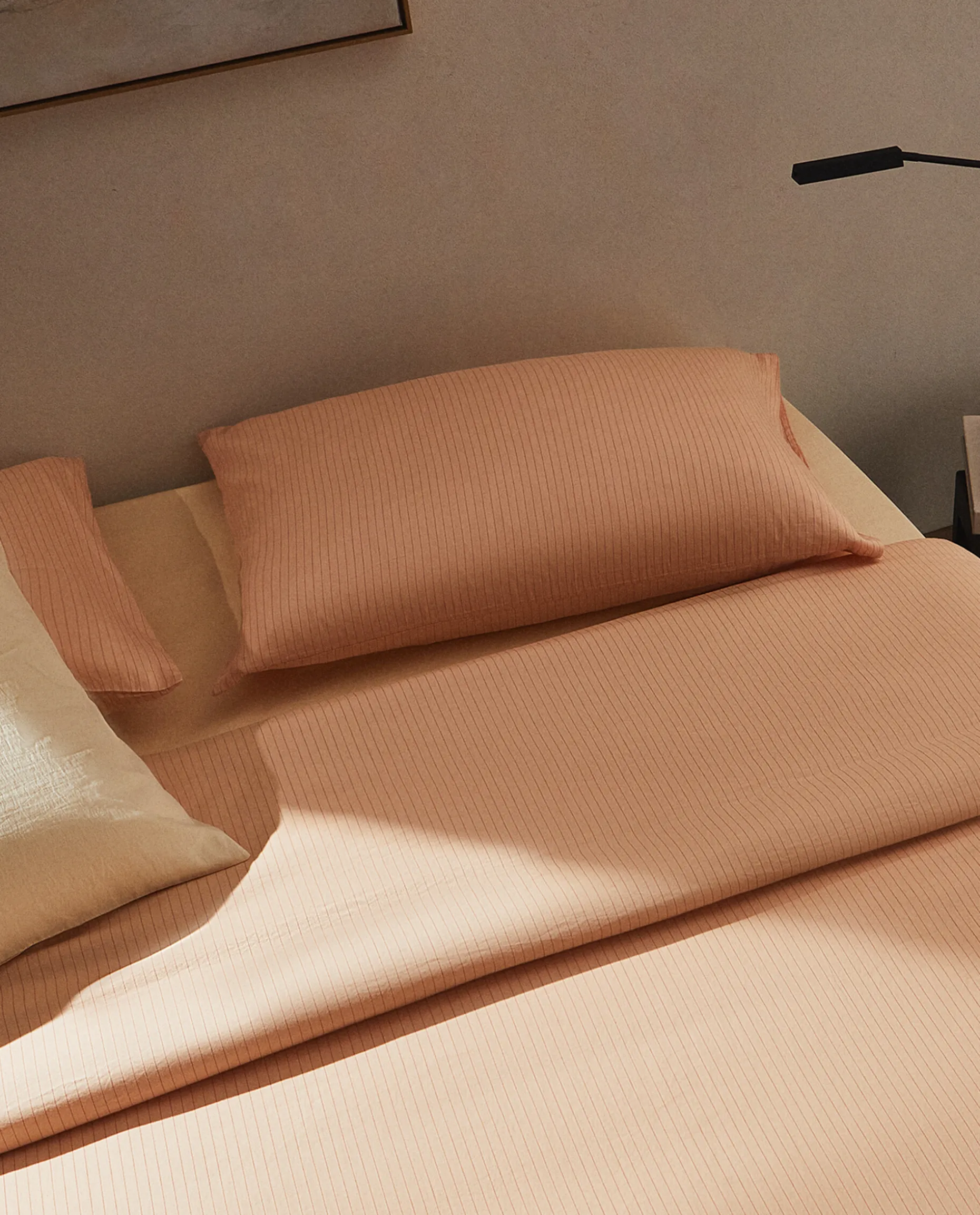 (300 Thread Count) Striped Washed Sateen Duvet Cover