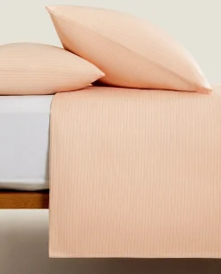 (300 Thread Count) Striped Washed Sateen Duvet Cover