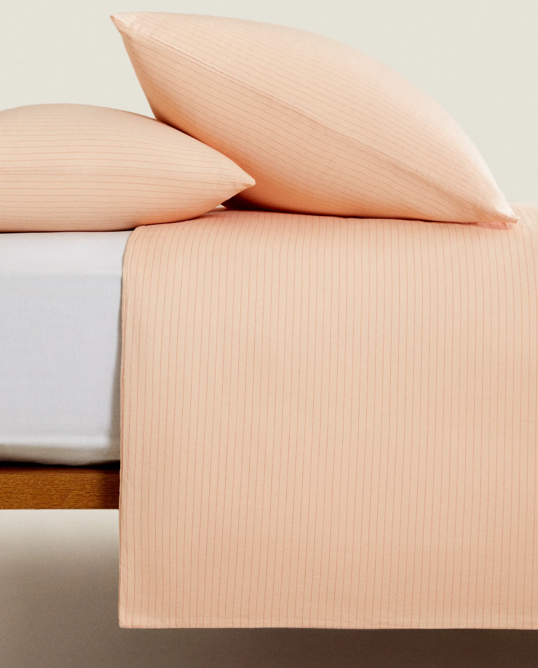(300 Thread Count) Striped Washed Sateen Duvet Cover