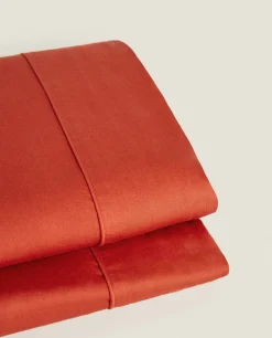 (300 Thread Count) Washed Sateen Flat Sheet
