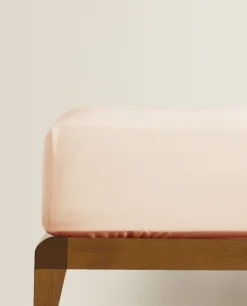 (300 Thread Count) Washed Sateen Fitted Sheet