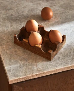 Acacia Wood Egg Carton