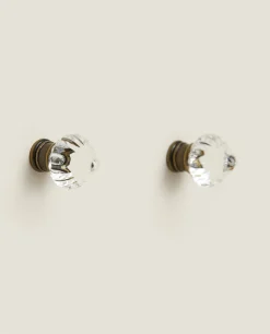 Acrylic Flower Door Knob (Pack Of 2)