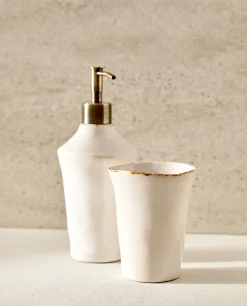 Antique Finish Ceramic Tumbler