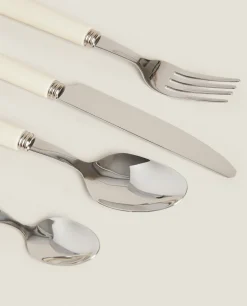 Beige Flatware Set (4 Pieces)
