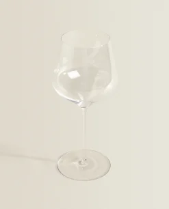 Blown Crystalline Wine Glass