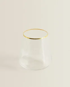 Bohemia Crystal Gold-Rimmed Tumbler