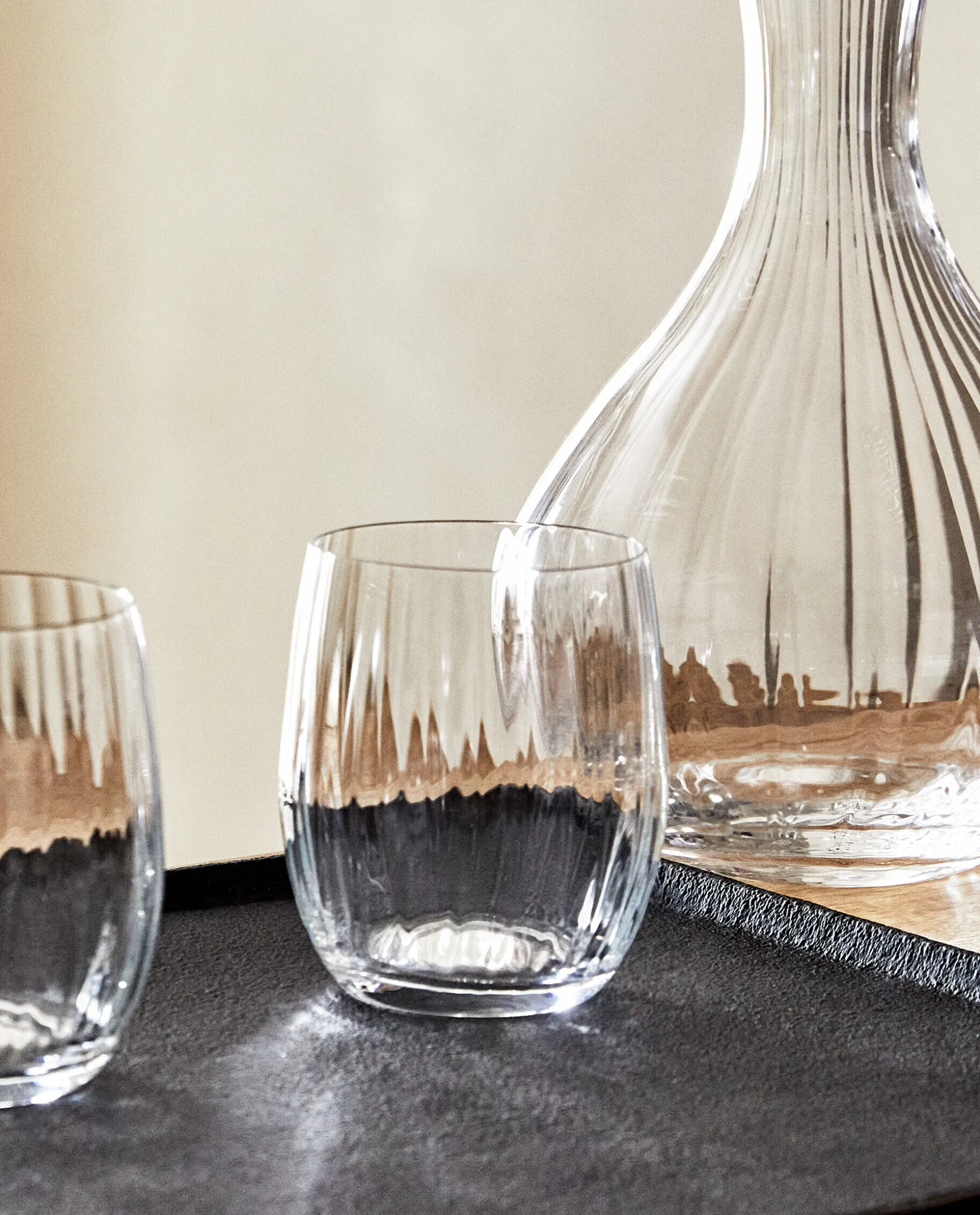 Bohemia Crystal Tumbler With Lines