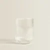 Borosilicate Glass Tumbler With Raised Lines
