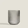 Borosilicate Glass Tumbler With Raised Lines