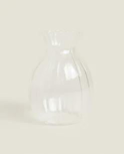 Borosilicate Glass Vase With Lines
