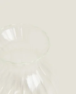 Borosilicate Glass Vase With Lines