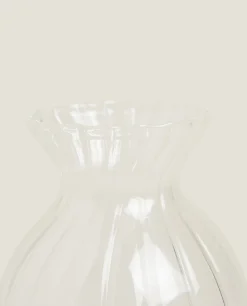 Borosilicate Glass Vase With Lines