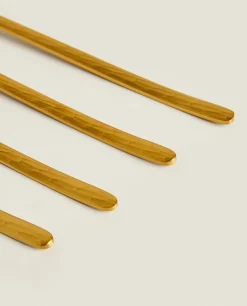Box 4 Forks With Hammered Handle