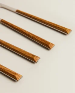 Box 4 Knives With Wood Pattern Handle