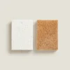 Cellulose And Fiber Non-Scratch Sponges (Pack Of 2)