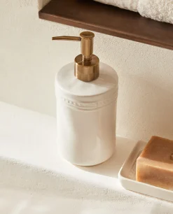 Ceramic Dispenser With A Raised Design