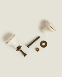 Ceramic Door Knob (Pack Of 2)