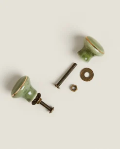 Ceramic Door Knob (Pack Of 2)
