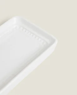 Ceramic Soap Dispenser With A Raised Design