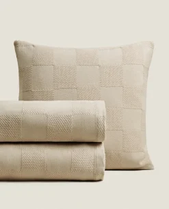 Check Cotton Bedspread