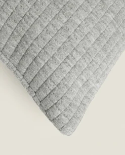 Check Jacquard Throw Pillow Cover