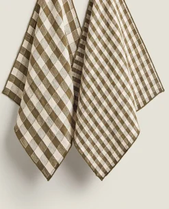 Check Kitchen Towel (Pack Of 2)