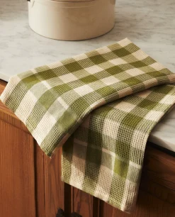 Check Waffle Kitchen Towel (Pack Of 2)