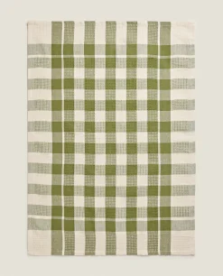 Check Waffle Kitchen Towel (Pack Of 2)