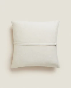 Chiffon And Cotton Jersey Throw Pillow Cover