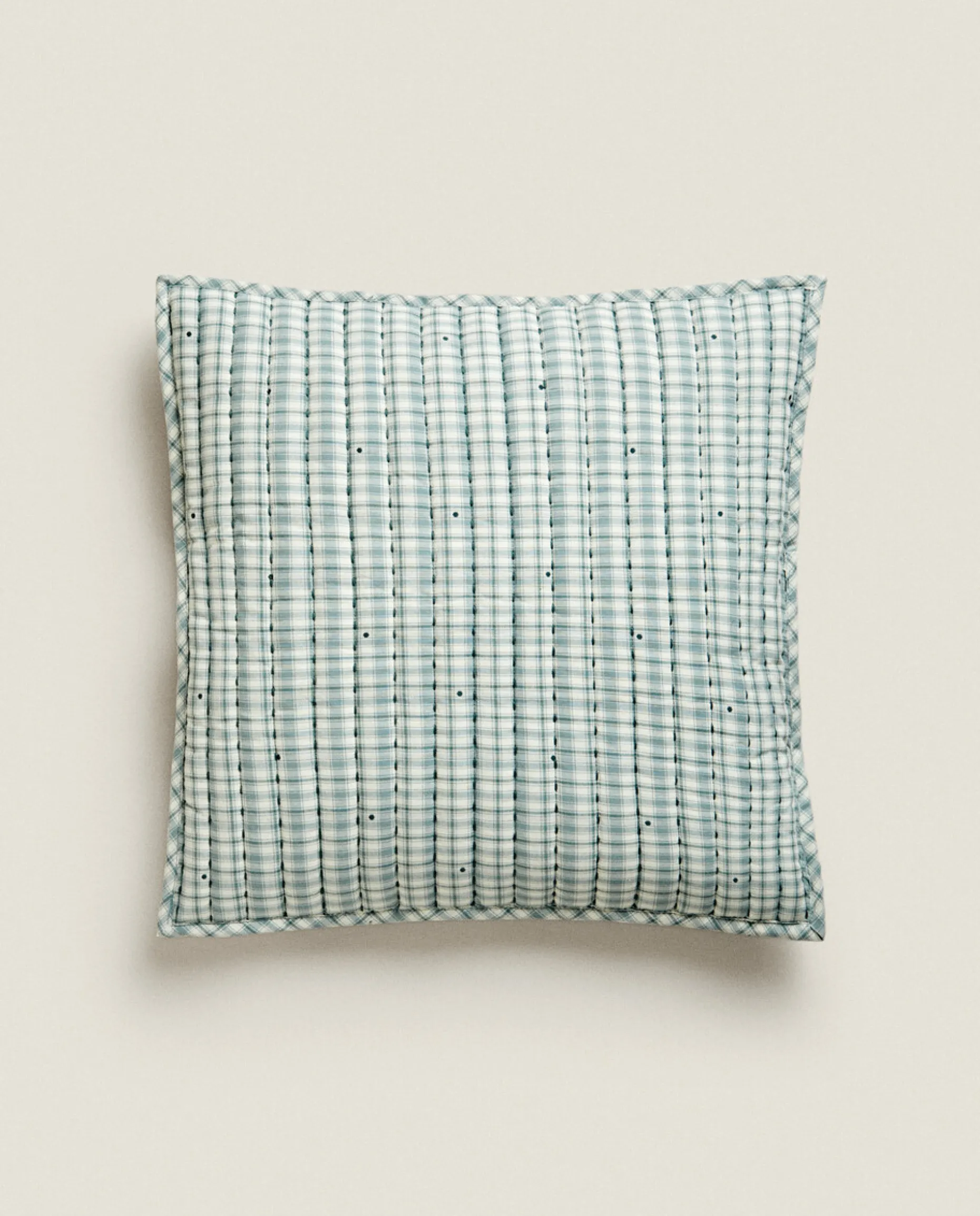 Children'S Checked Christmas Throw Pillow Cover